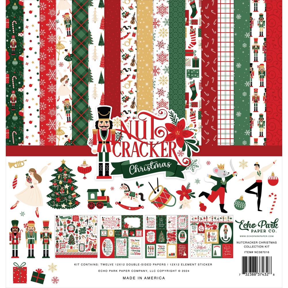 12" x 12" paper pad - Nutcracker Christmas