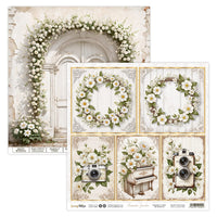 12" x 12" paper pad - Romantic Garden