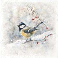 Winter Birds 4 - rice paper set