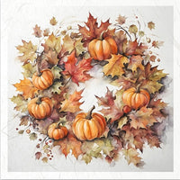 Autumn Wreath 3 - rice paper set