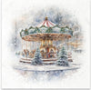 Winter merry go round - rice paper set