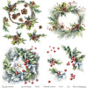 11.8" x 12.1" paper pad - Winter Wreath