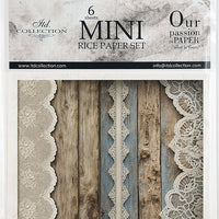 Wood & Lace- rice paper set