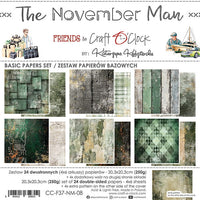 8" x 8" paper pad - The November Man Backgrounds