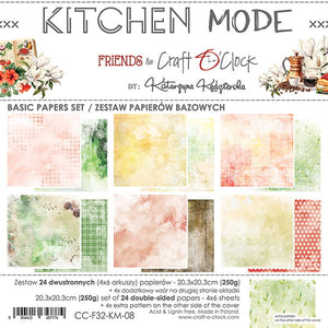 8" x 8" paper pad - Kitchen Mode Backgrounds