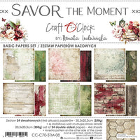 8" x 8" paper pad - Savor the Moment Backgrounds