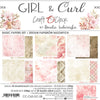 8" x 8" paper pad - Girl & Curl Backgrounds