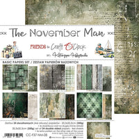 8" x 8" paper pad - The November Man Backgrounds