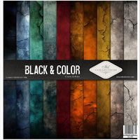 11.8" x 12.1" paper pad - Black & Color