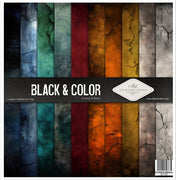 11.8" x 12.1" paper pad - Black & Color