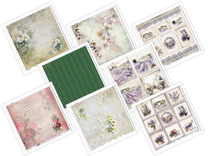 11.8" x 12.1" ITD Collection - Set 10 - mixed design paper sheets