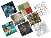 11.8" x 12.1" ITD Collection - Set 3 - mixed design paper sheets