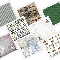 11.8" x 12.1" ITD Collection - Set 7 - mixed design paper sheets