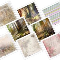 11.8" x 12.1" ITD Collection - Set 8 - mixed design paper sheets