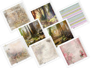 11.8" x 12.1" ITD Collection - Set 8 - mixed design paper sheets