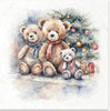 Winter teddy bears - rice paper set