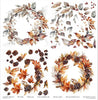 11.8" x 12.1" paper pad - Autumn Wreath