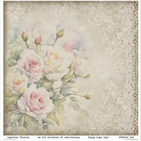 11.8" x 12.1" paper pad - Summer Bouquet