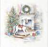 Christmas Rocking Horse - rice paper set