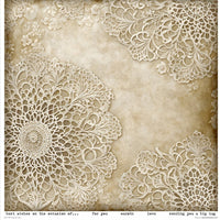 11.8" x 12.1" paper pad - Wood & Lace