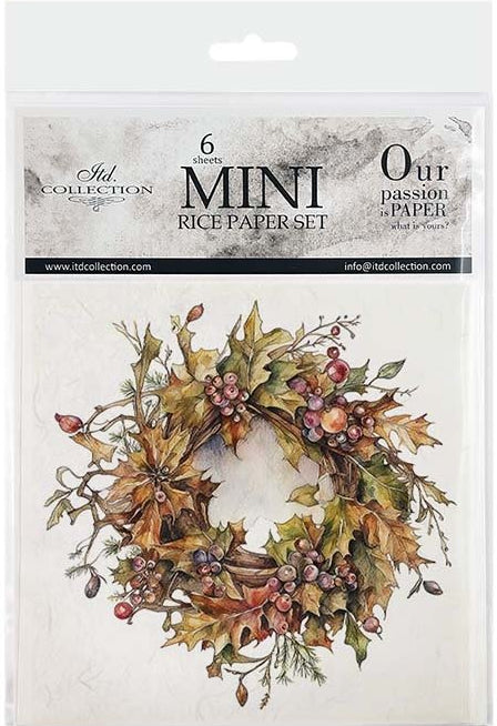 Autumn Wreath 1 - rice paper set