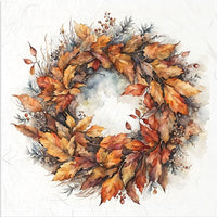 Autumn Wreath 4 - rice paper set