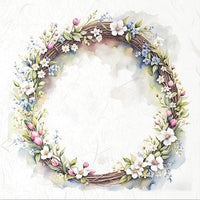 Spring Wreath 4 - rice paper set