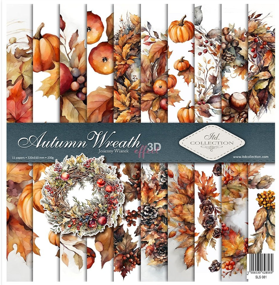 11.8" x 12.1" paper pad - Autumn Wreath