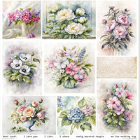 11.8" x 12.1" paper pad - Summer Bouquet