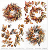 11.8" x 12.1" paper pad - Autumn Wreath