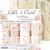 8" x 8" paper pad - Girl & Curl Backgrounds and Basic Mix Set