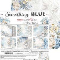 8" x 8" paper pad - Something Blue Backgrounds and Basic Mix Set