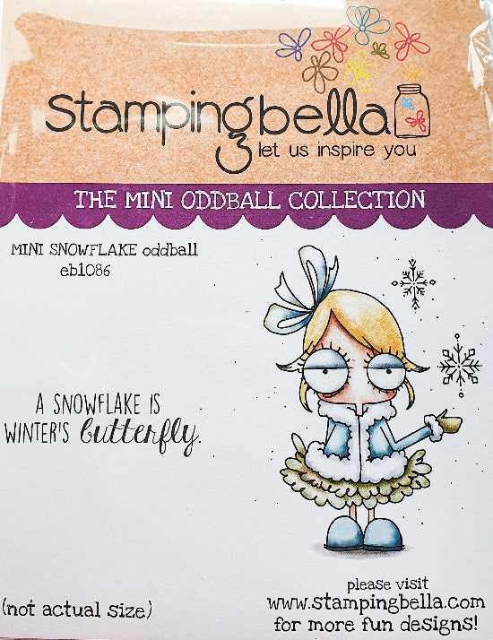 Stamping Bella Mini Oddball Snowflake Rubber Stamp Set