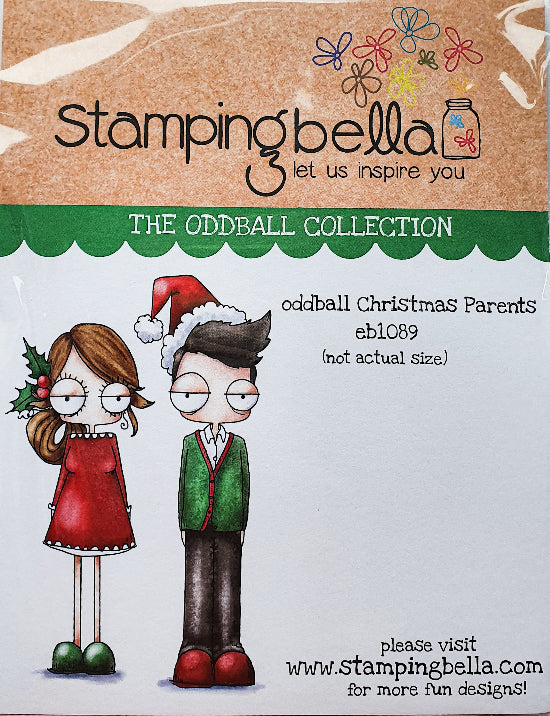 Stamping Bella Oddball Christmas Parents Rubber Stamp Set