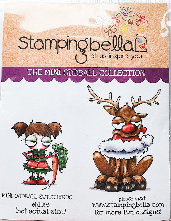 Stamping Bella Mini Oddball Switcheroo Rubber Stamp Set