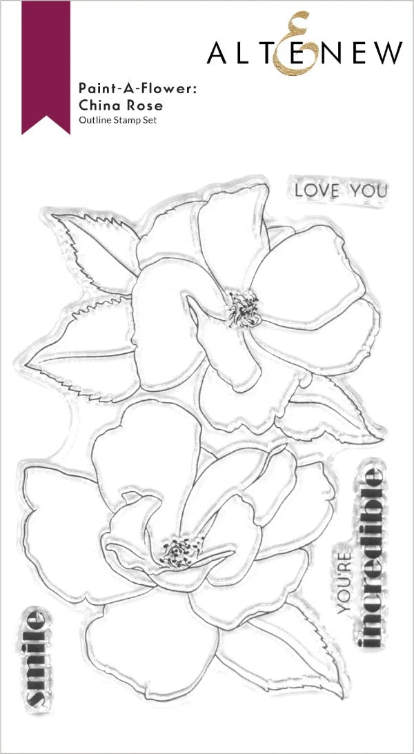 Altenew - Paint-A-Flower: China Rose - Clear Stamp Set