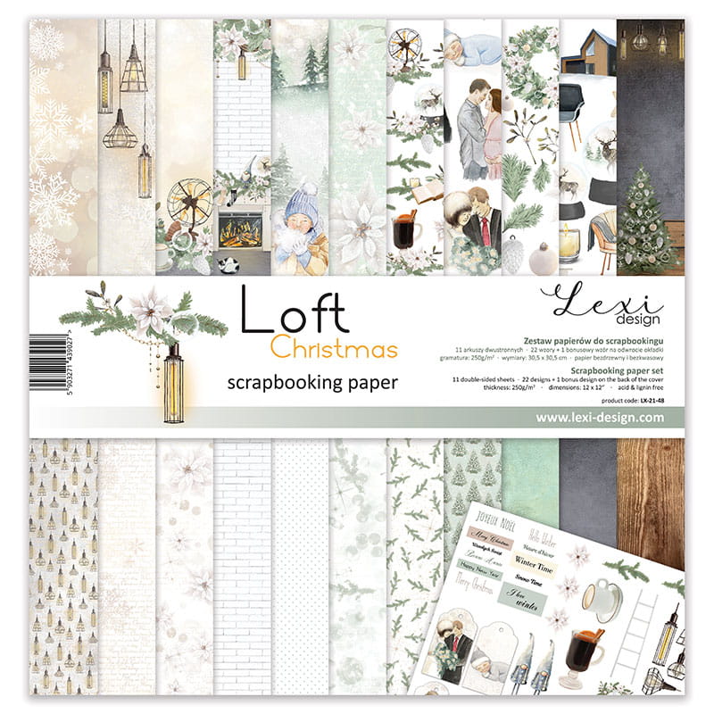 12" x 12" paper pad - Loft Christmas