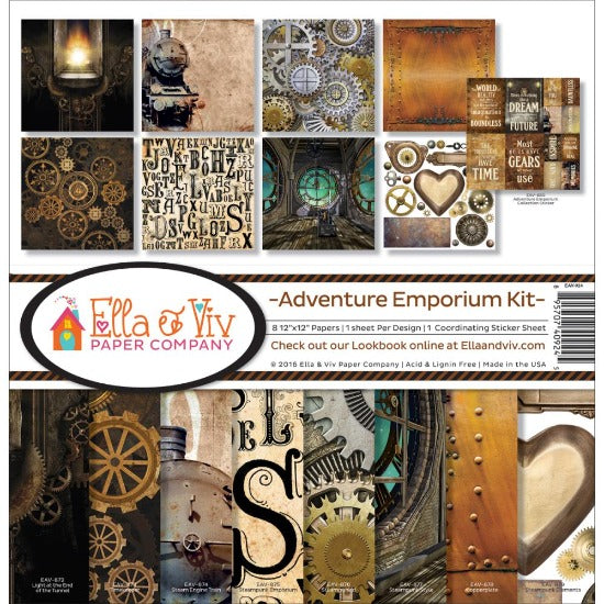 12" x 12" paper pad - Adventure Emporium Kit