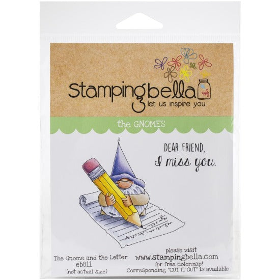 Stamping Bella The Gnome and the Letter Rubber Stamp Set